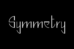 Symmetry Font Font Download