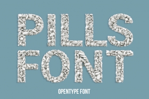 Pills White SVG Font Font Download