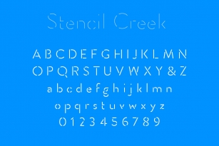 Stencil Creek Font Font Download