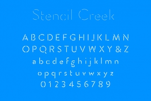 Stencil Creek Font Font Download