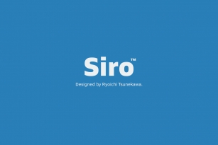 Siro Font Font Download