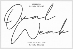 Ovalweak Font Font Download