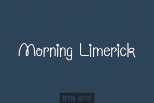 Morning Limerick Font Font Download