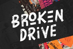 Broken Drive Font Font Download