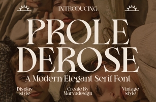 Prole Derose Font Font Download