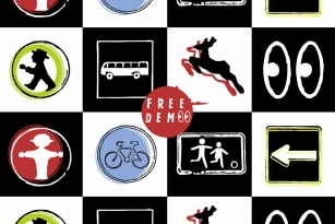 GDR Traffic Symbols Font Font Download