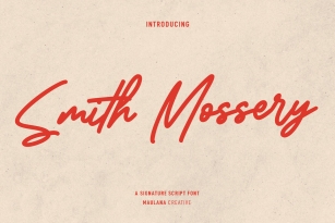 Smith Mossery Font Font Download