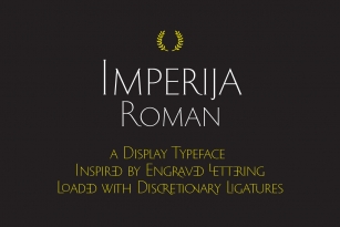 Imperija Roman Font Font Download