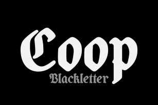 Coop Blackletter Font Font Download