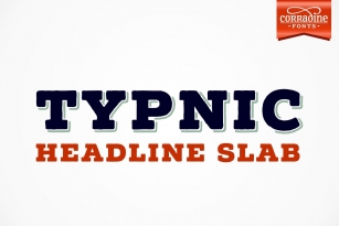 Typnic Headline Slab Font Font Download