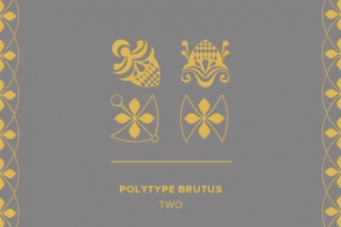 Polytype Brutus II Frames Font Font Download