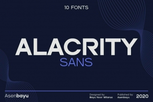 Alacrity Sans Font Font Download