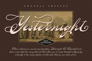 Yesternight Font Font Download