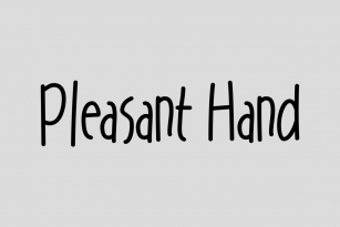 Pleasant Hand Font Font Download