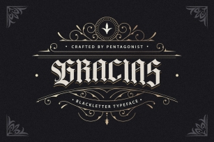 Gracias Blackletter Font Font Download