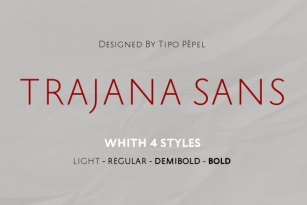 Trajana Sans Font Font Download