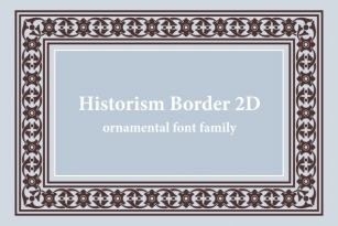 Historism Border 2D Font Font Download