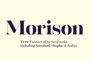 Morison Font Font Download