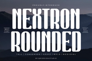 Nextron Rounded - Condensed & Tall Font Font Download