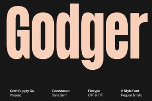 Godger â€“ Condensed Sans Serif Font Download