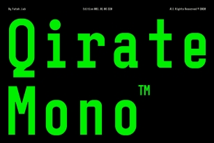 Qirate Mono Font Font Download