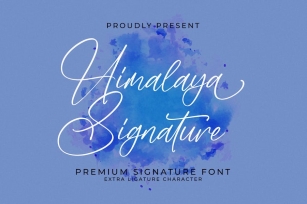 Himalaya Signature Font Download