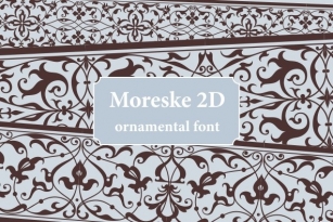 Moreske 2D Font Font Download