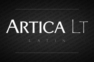 Artica Lt Font Font Download