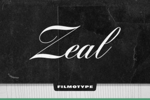 Filmotype Zeal Font Font Download