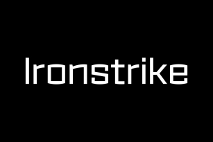 Ironstrike Font Font Download