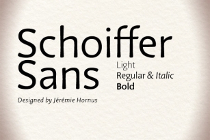 Schoiffer Sans Font Font Download