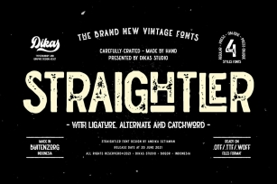 Straightler Font Font Download