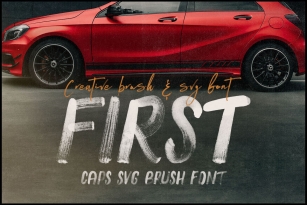 First Brush SVG Font Font Download