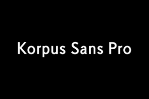 Korpus Sans Pro Font Font Download