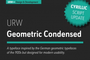 URW Geometric Condensed Font Font Download