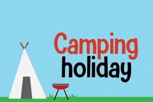 Camping Holiday Font Font Download