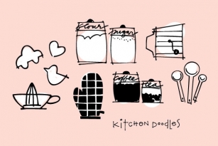 Kitchen Doodles Font Font Download