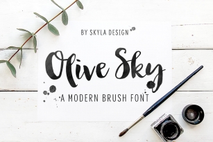 Olive Sky Font Font Download