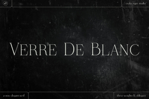 Verre De Blanc Font Font Download
