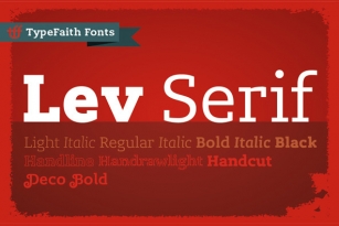 Lev Serif Font Font Download