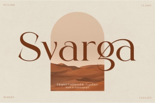 Svarga Typeface Font Font Download