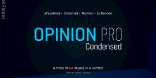 Opinion Pro Condensed Font Font Download