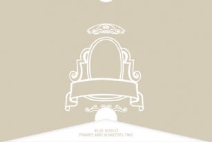 Blue Goblet Frames and Vignettes Two Font Font Download