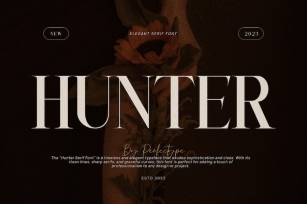 Hunter Elegant Serif Font Typeface Font Download