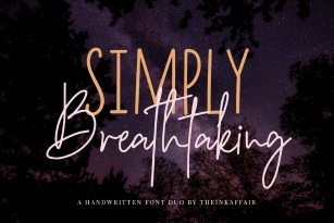 Simply Breathtaking Duo Font Download