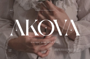 Akova Elegant Serif Font Typeface Font Download