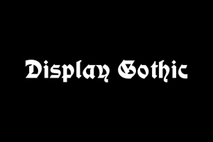 Display Gothic Font Font Download