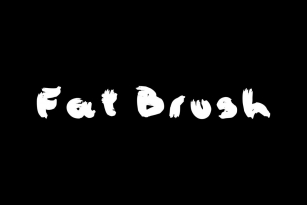 Fat Brush Font Font Download