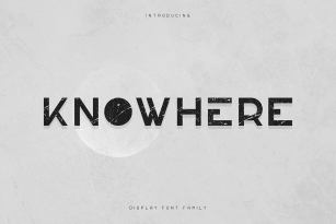 Knowhere Font Font Download