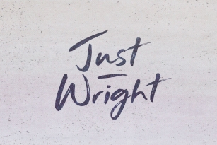 Just Wright Font Font Download